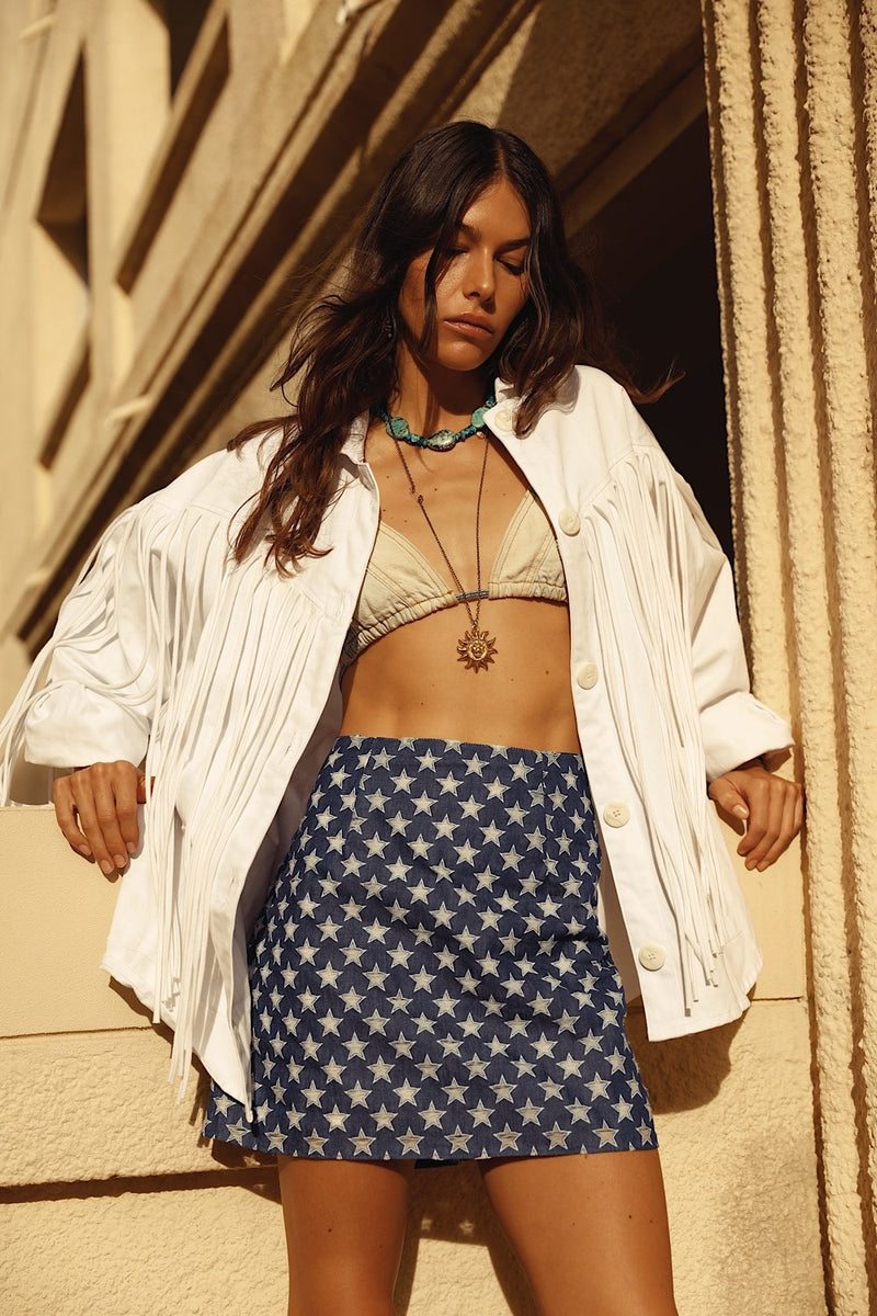 My Hometown Denim Skirt