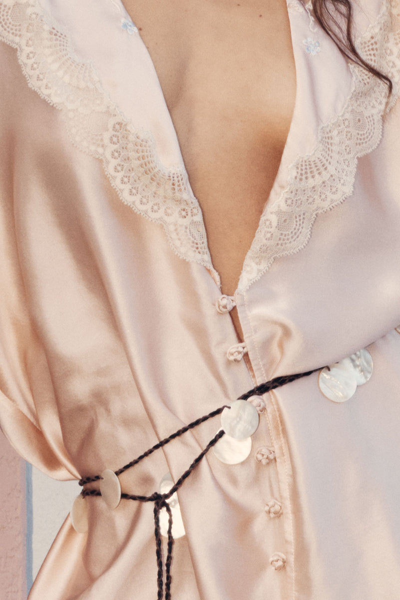 Crystal Nights Silk Housecoat
