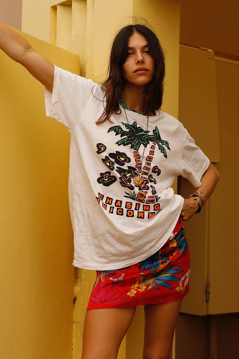 Tropical Chaos CU Tshirt - White