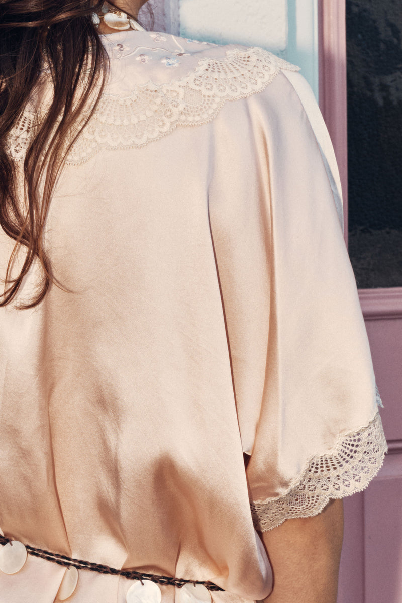 Crystal Nights Silk Housecoat