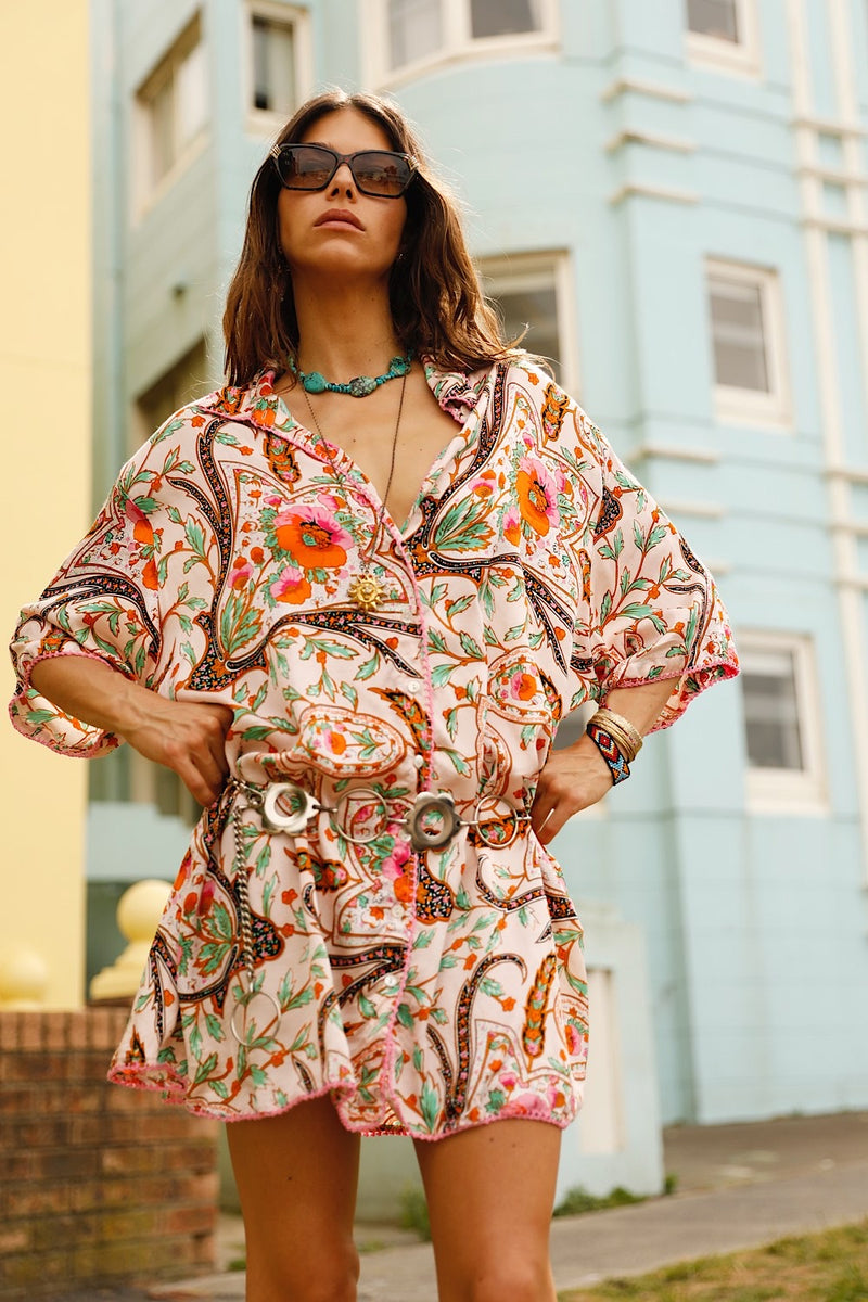 Both Sides Now Silk Satin Super Oversized Shirt