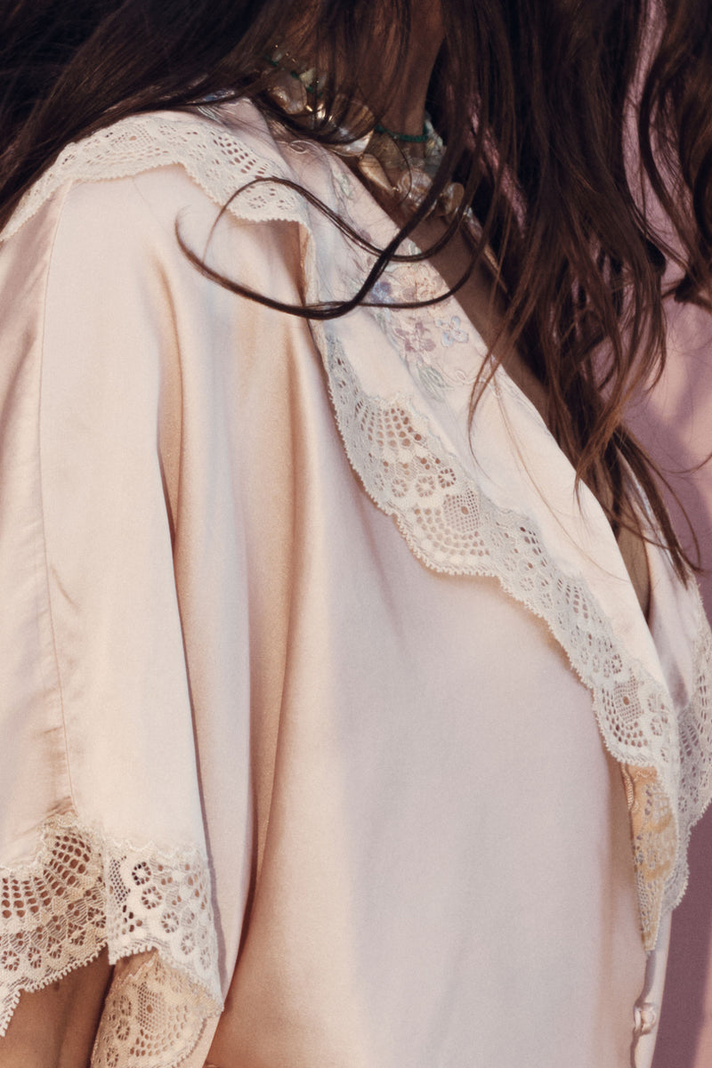 Crystal Nights Silk Housecoat