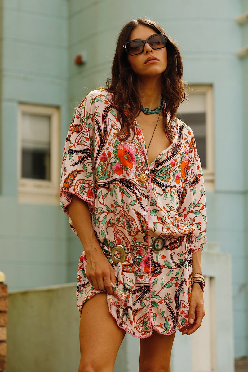 Both Sides Now Silk Satin Super Oversized Shirt