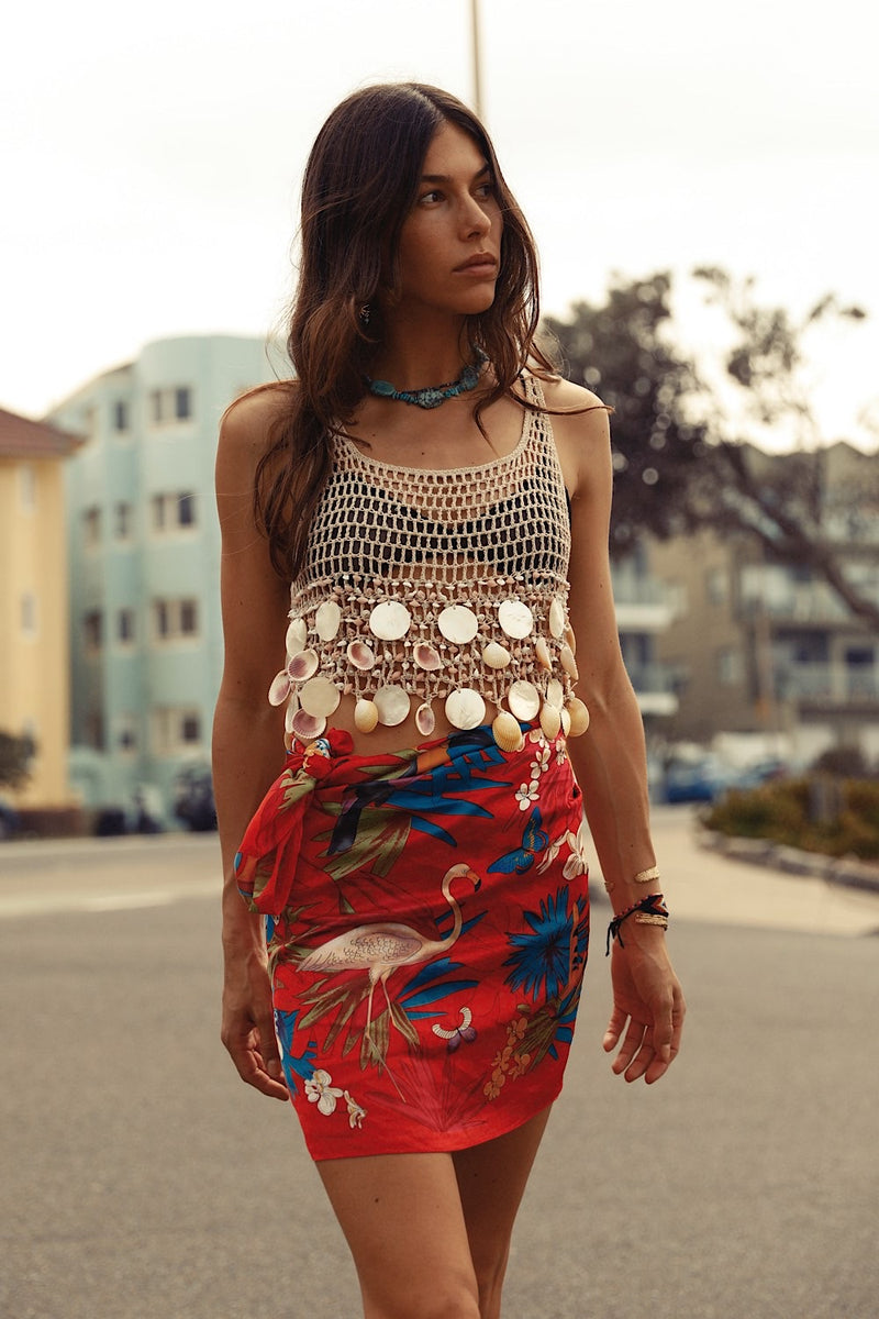 Sea Song Crochet + Shell Top