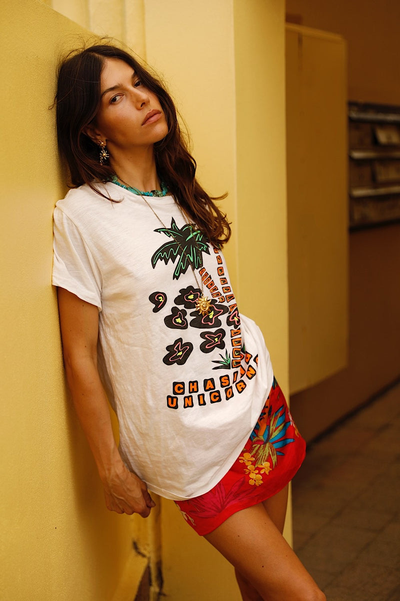 Tropical Chaos CU Tshirt - White