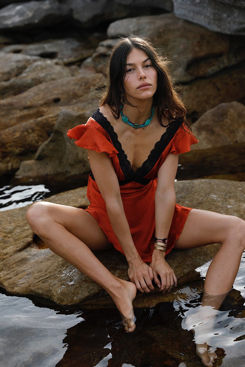 I Remember Everything Silk Jacquard Mini Dress