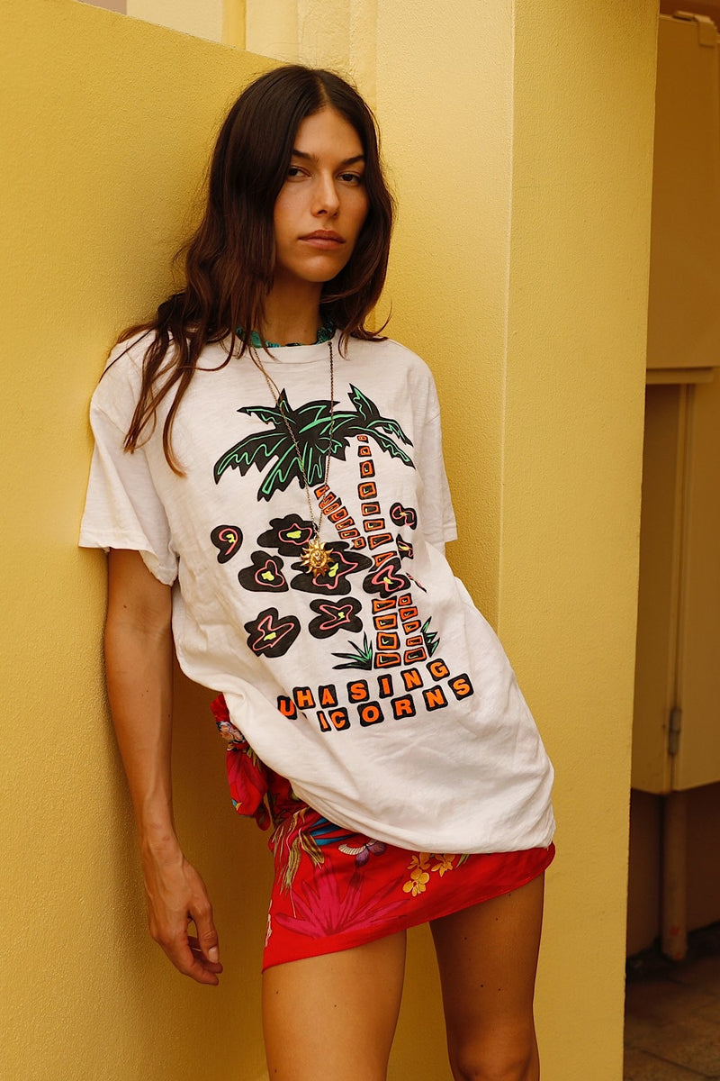 Tropical Chaos CU Tshirt - White