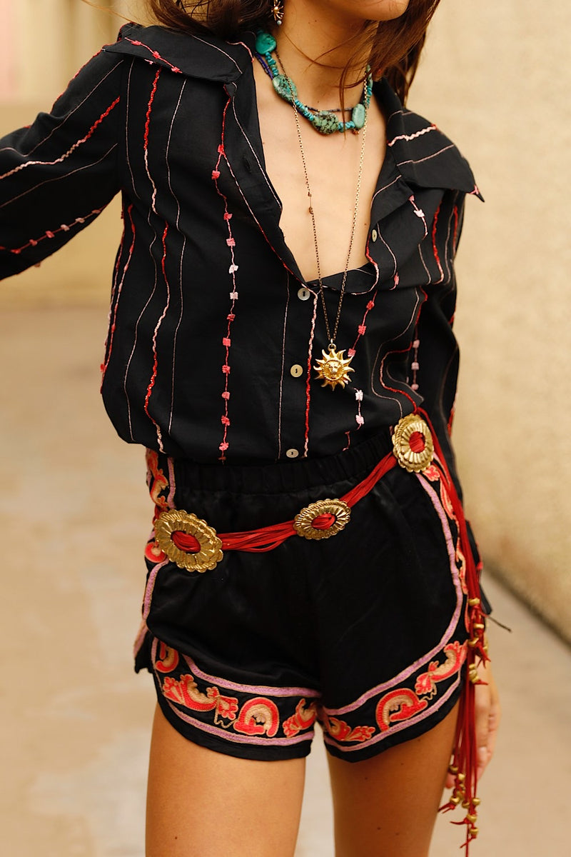 End of the Line Cotton Long Sleeve Blouse