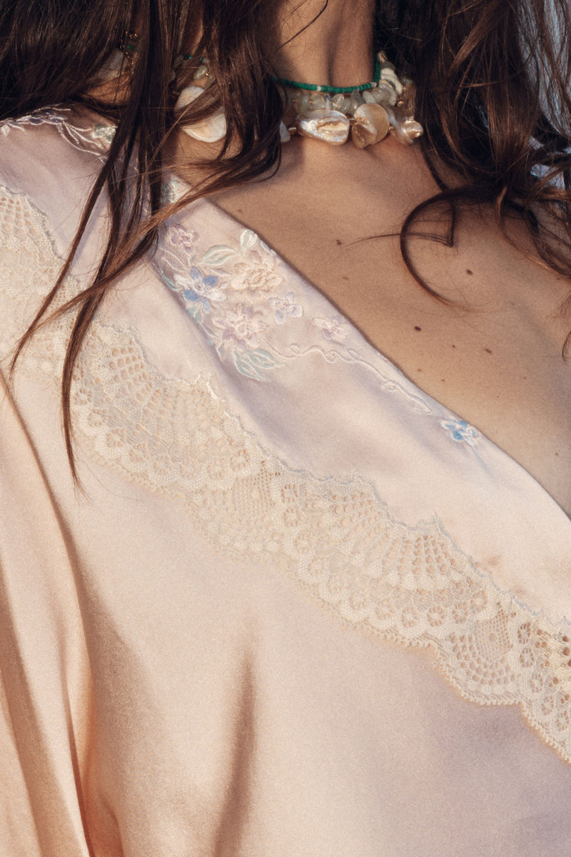 Crystal Nights Silk Housecoat