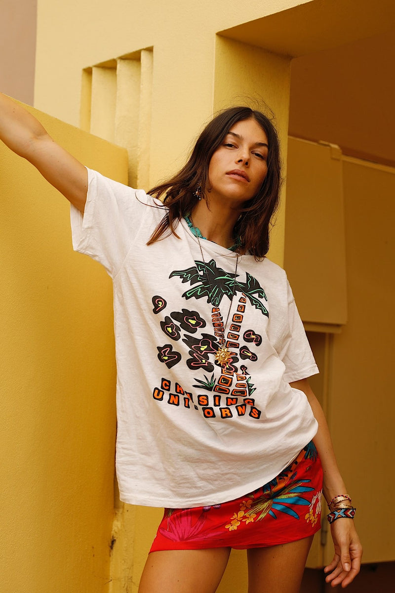 Tropical Chaos CU Tshirt - White