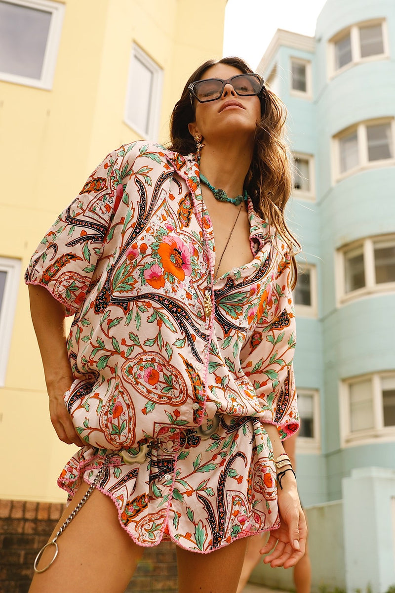 Both Sides Now Silk Satin Super Oversized Shirt