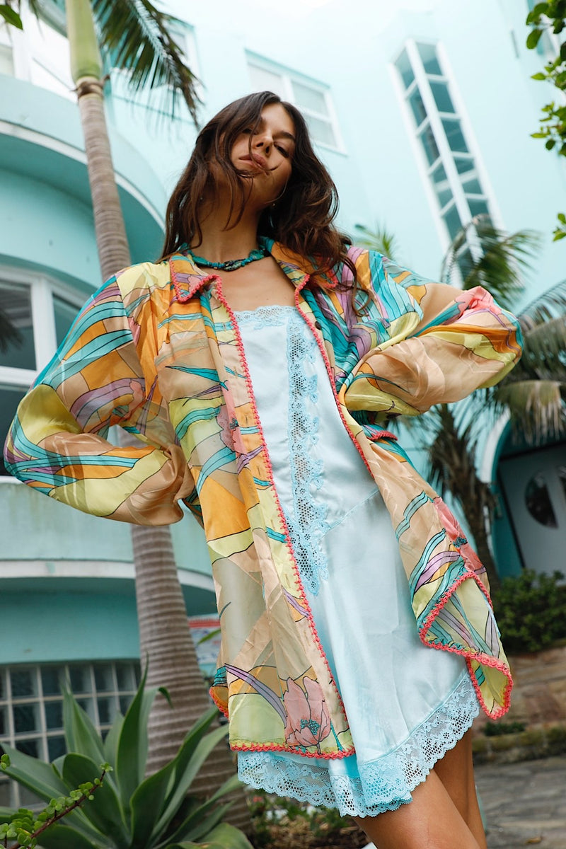 Just Can’t Get Enough Silk Burnout Long Sleeve Shirt