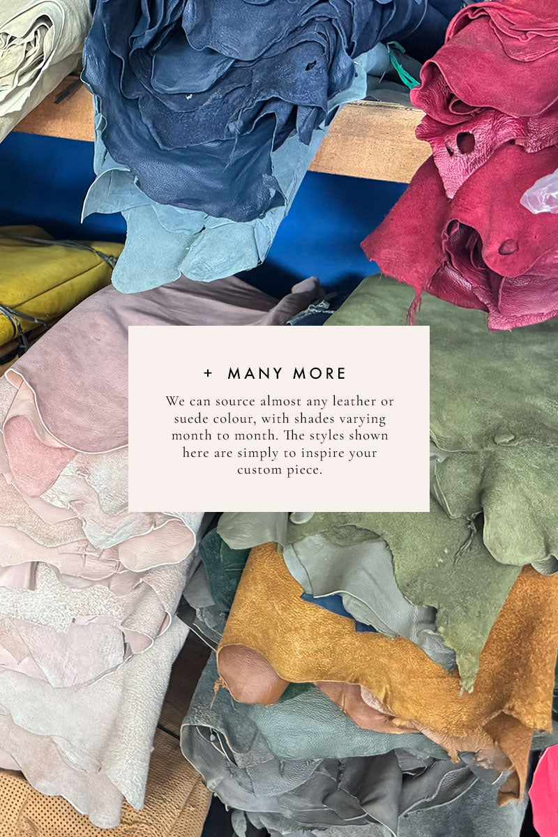 Custom Leather + Suede Color Option