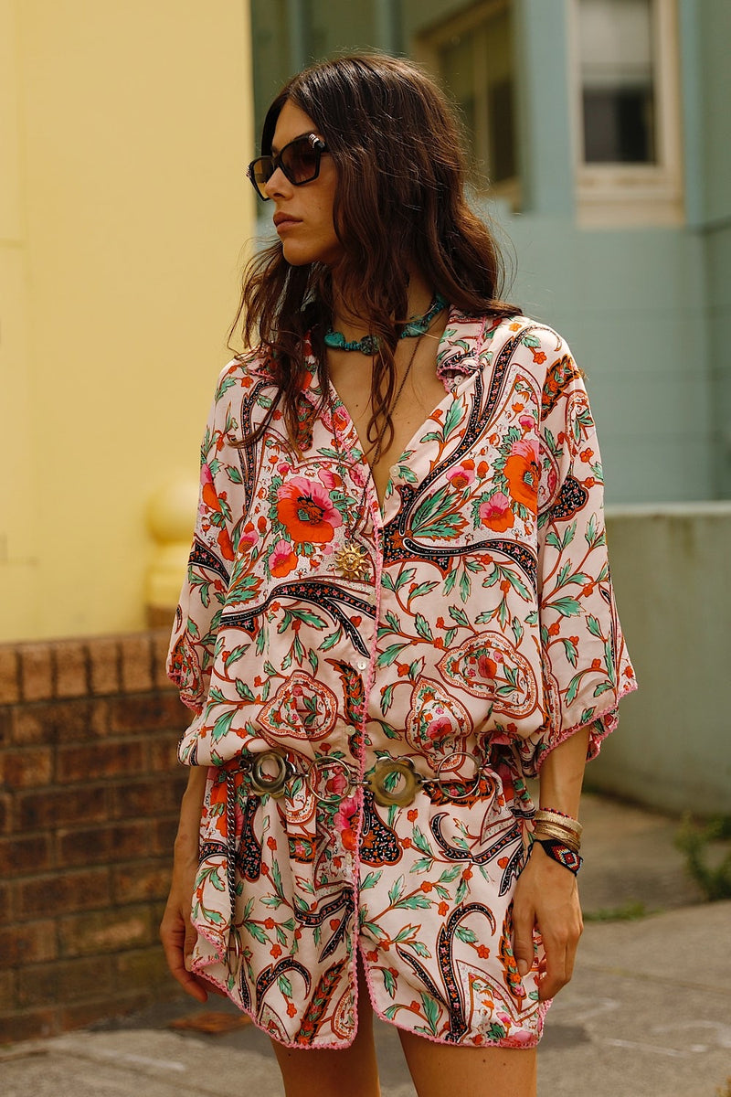 Both Sides Now Silk Satin Super Oversized Shirt