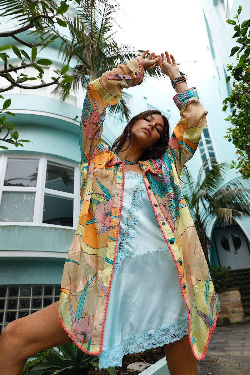 Just Can’t Get Enough Silk Burnout Long Sleeve Shirt