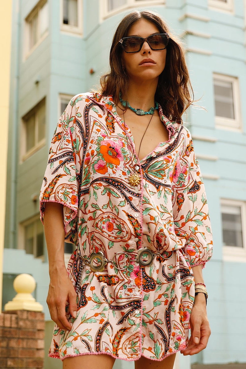 Both Sides Now Silk Satin Super Oversized Shirt