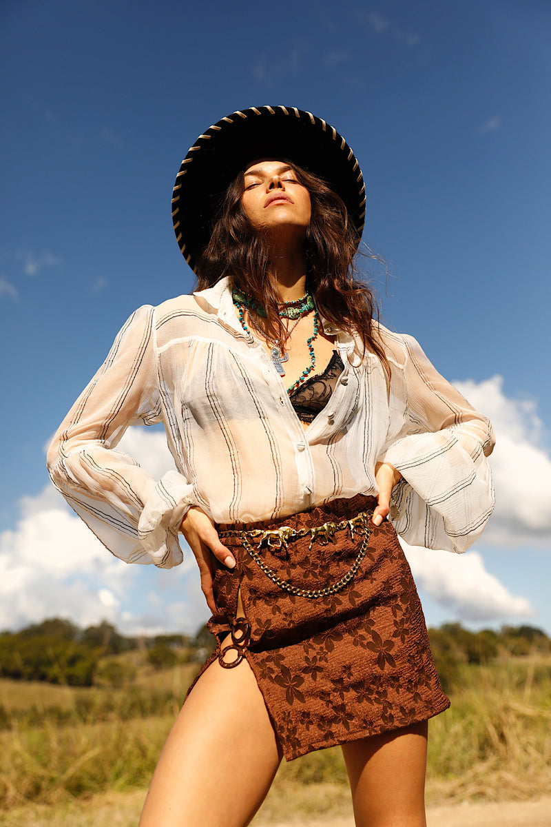 Rose of Cimarron Mini Skirt