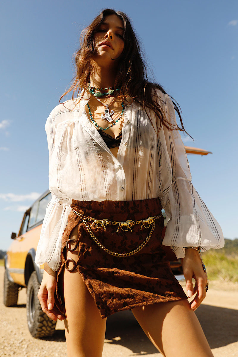 Rose of Cimarron Mini Skirt