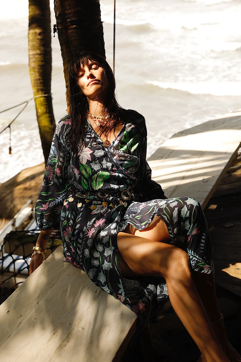 Sweet Seasons Wrap Midi Dress