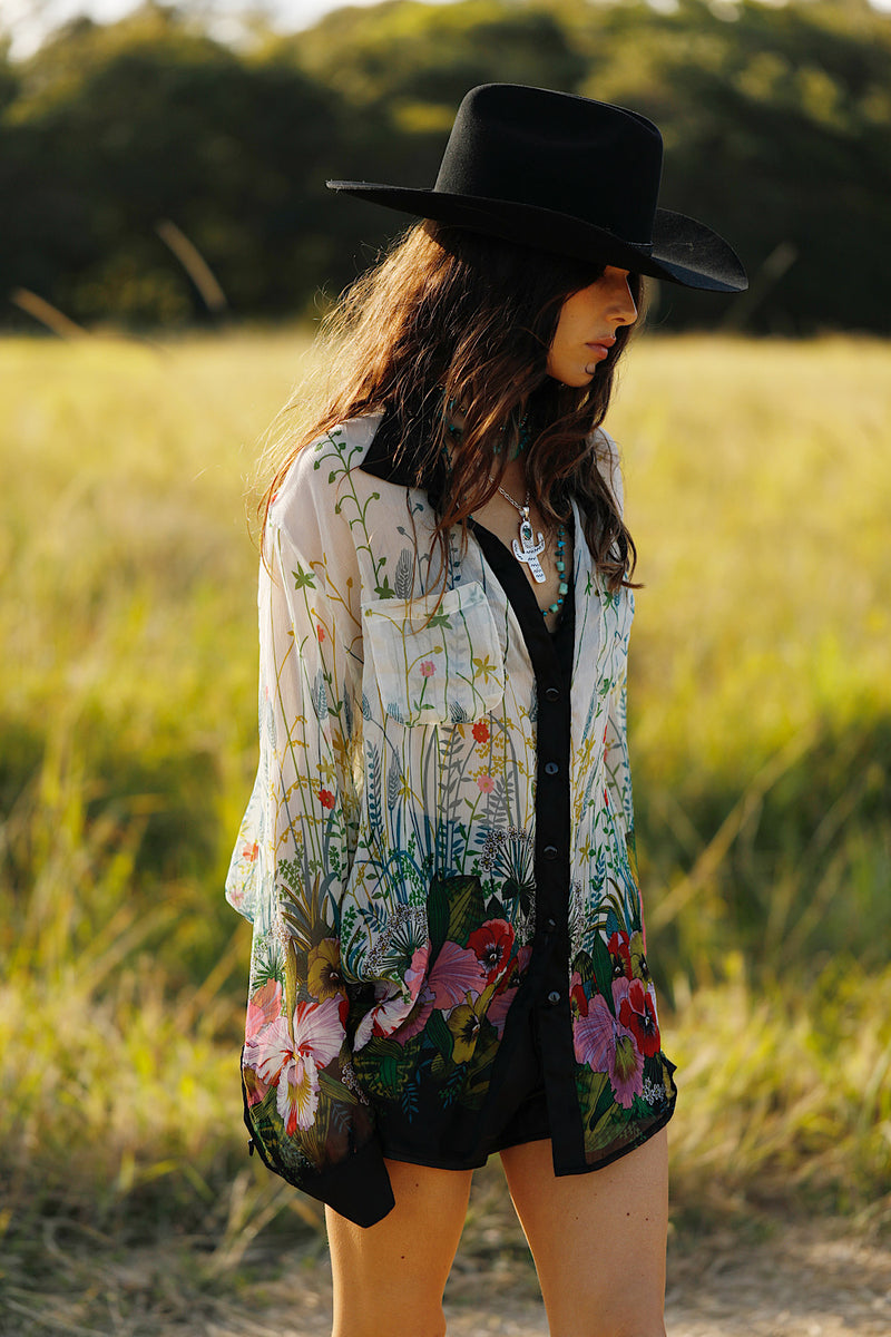 Easy On The Eyes Silk Shirt