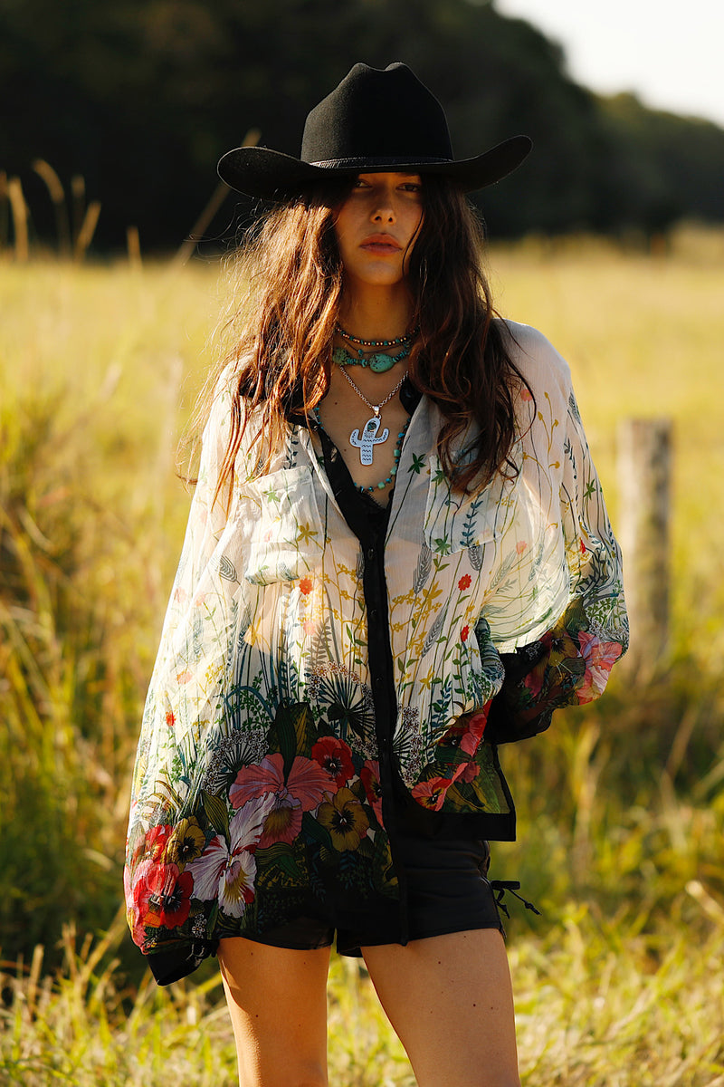Easy On The Eyes Silk Shirt