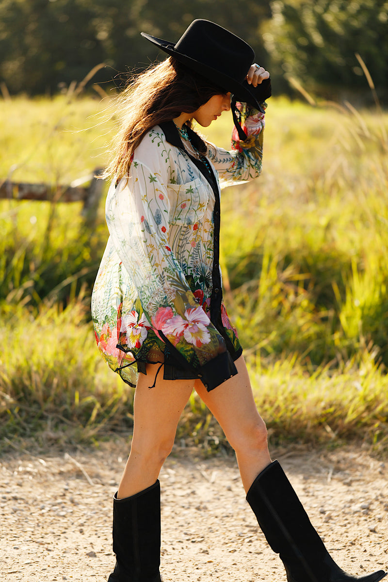 Easy On The Eyes Silk Shirt