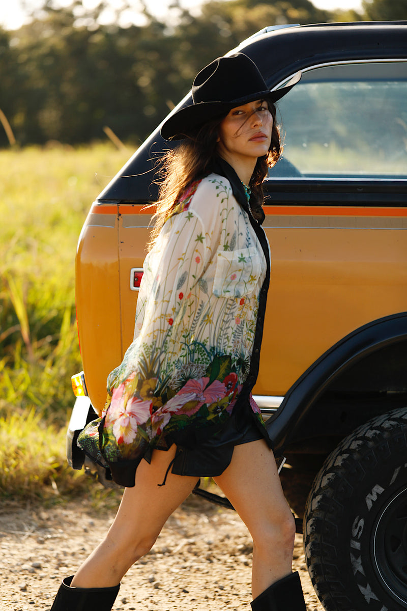 Easy On The Eyes Silk Shirt