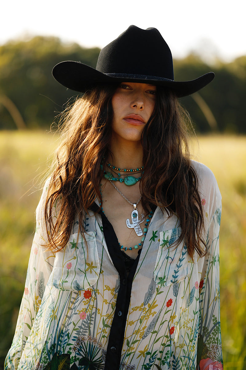Easy On The Eyes Silk Shirt