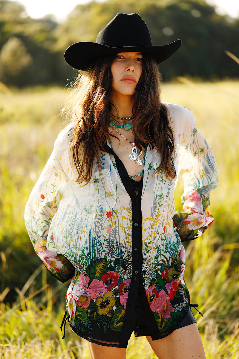 Easy On The Eyes Silk Shirt
