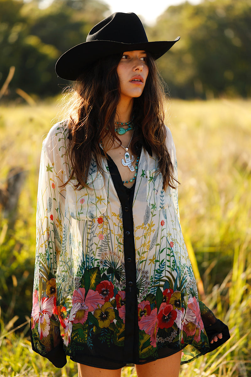Easy On The Eyes Silk Shirt