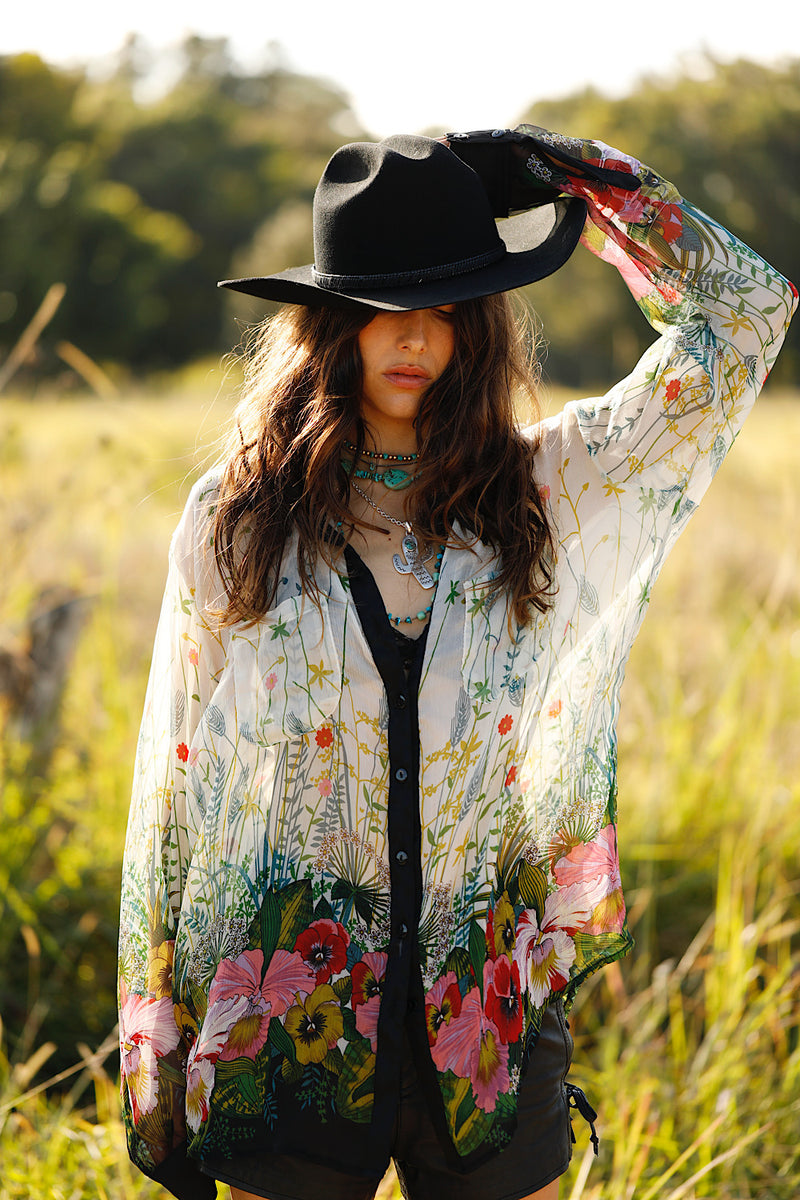 Easy On The Eyes Silk Shirt