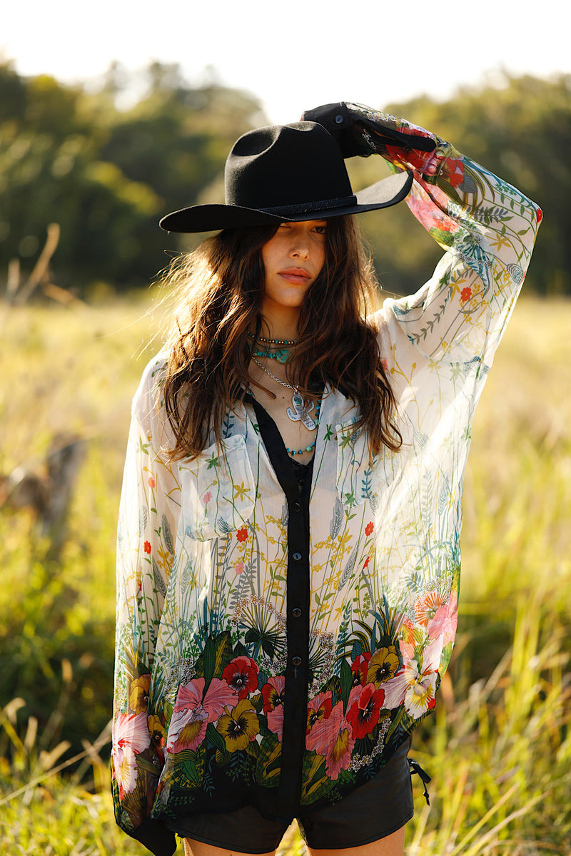 Easy On The Eyes Silk Shirt