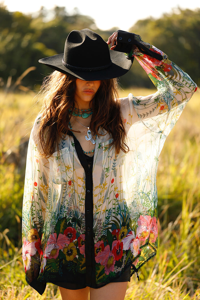 Easy On The Eyes Silk Shirt