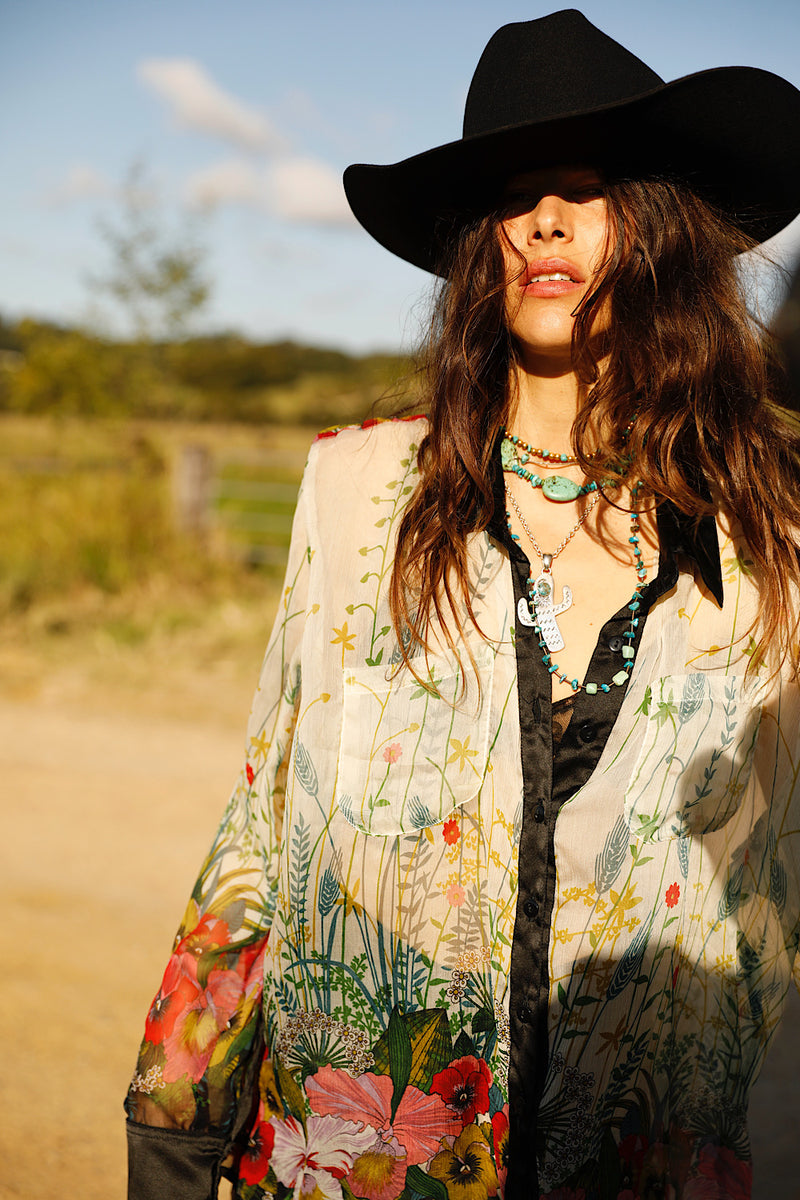 Easy On The Eyes Silk Shirt