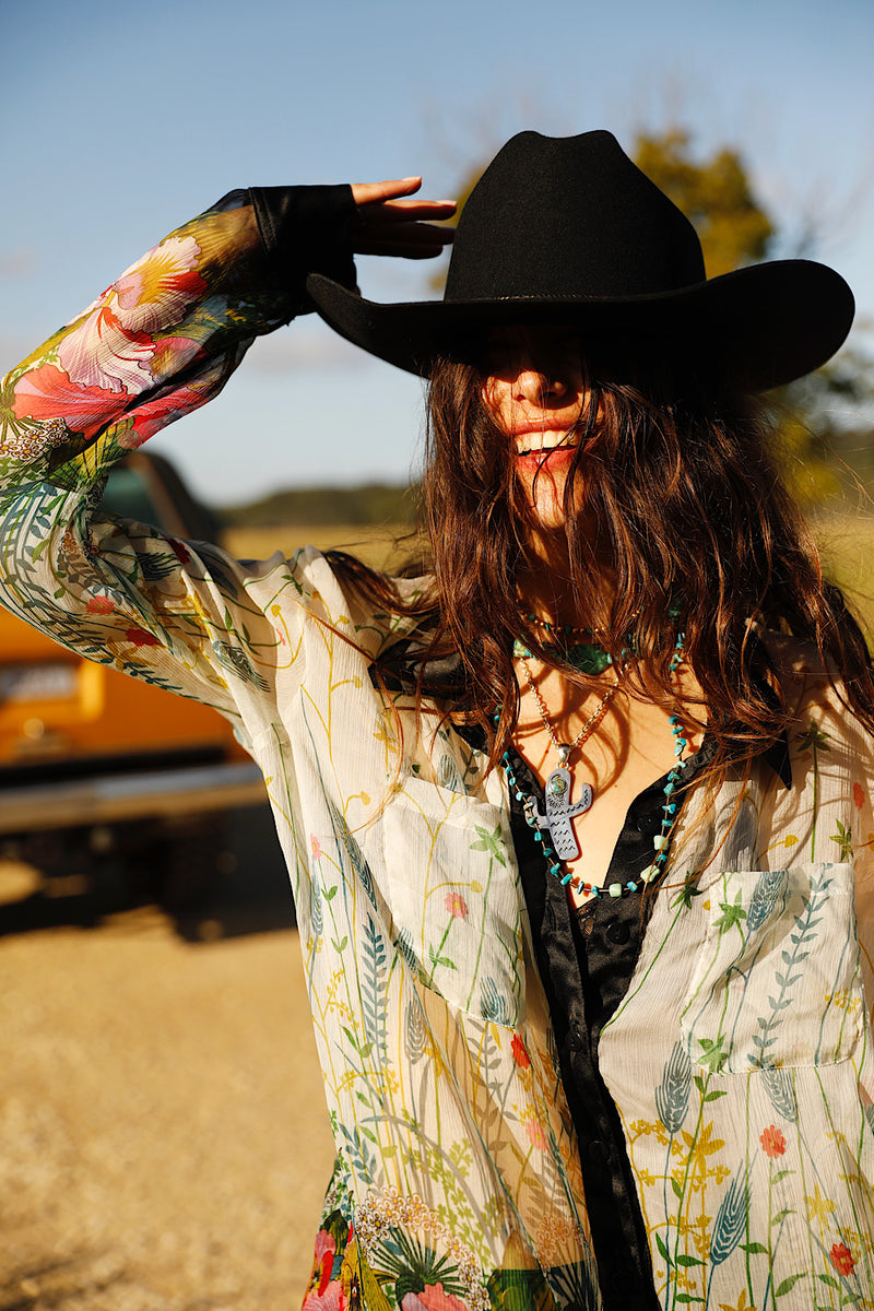 Easy On The Eyes Silk Shirt