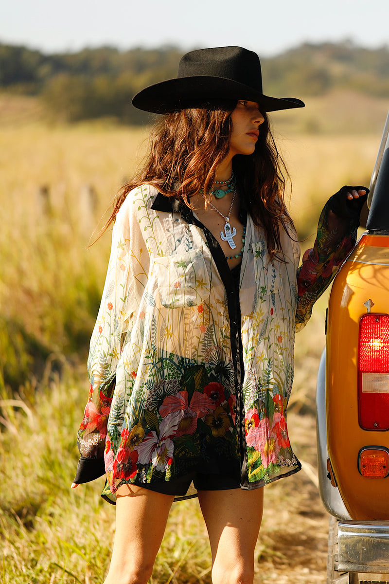 Easy On The Eyes Silk Shirt