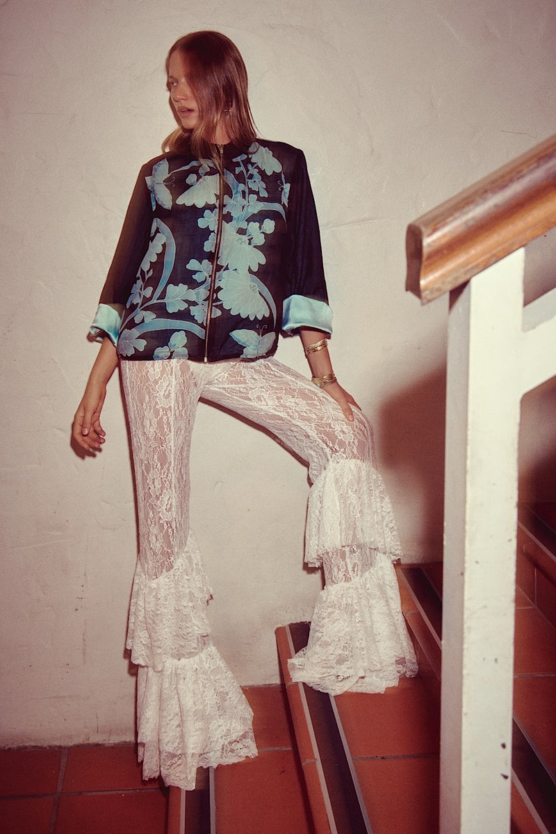 Sister Moon Ruffle Lace Flares