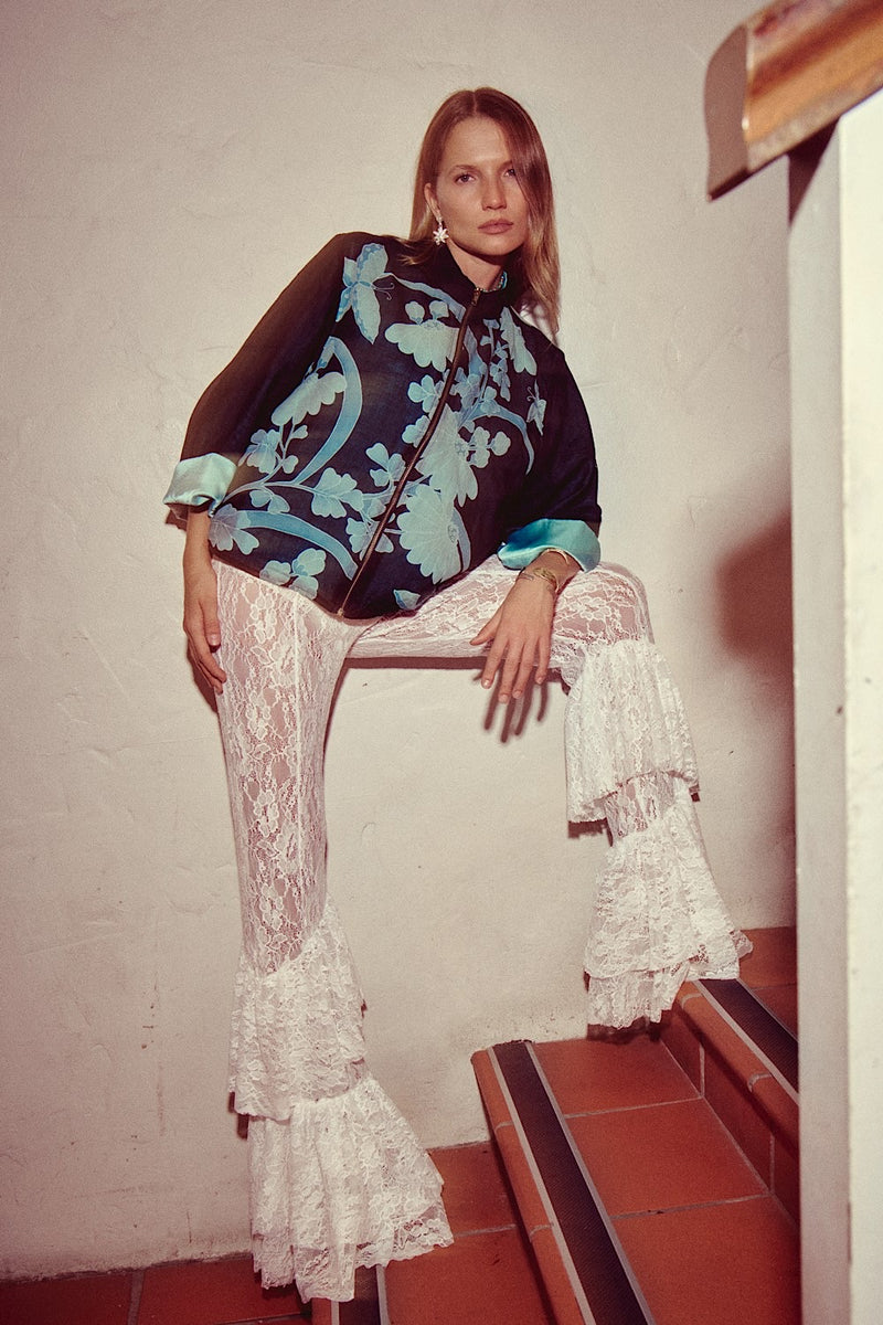 Sister Moon Ruffle Lace Flares