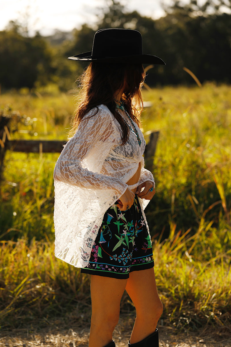 Lady Day Silk Mini Skirt - Taormina