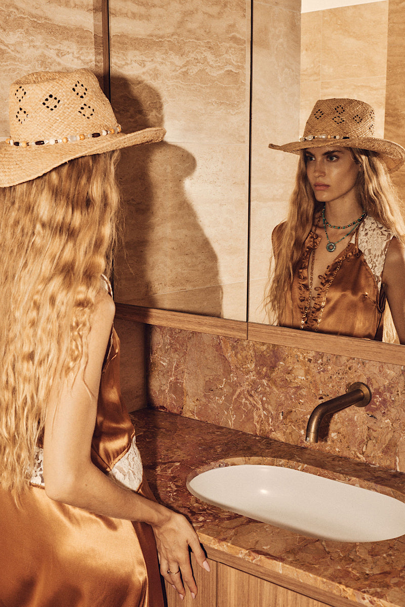 Valley Song Silk + Lace Slip Dress