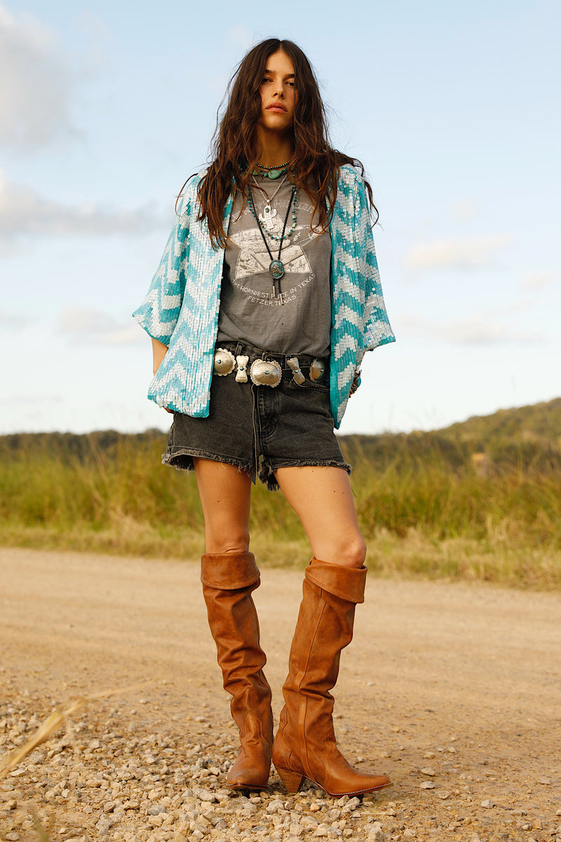 The Rover Tall Leather Slouch Boots - Brown