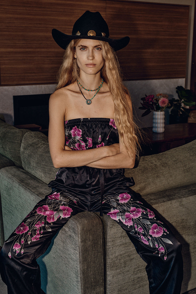 Lady Grinning Soul Silk Jumpsuit