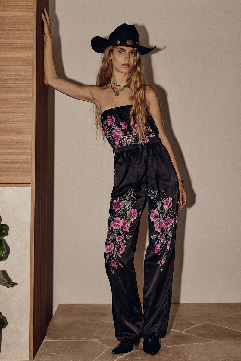 Lady Grinning Soul Silk Jumpsuit