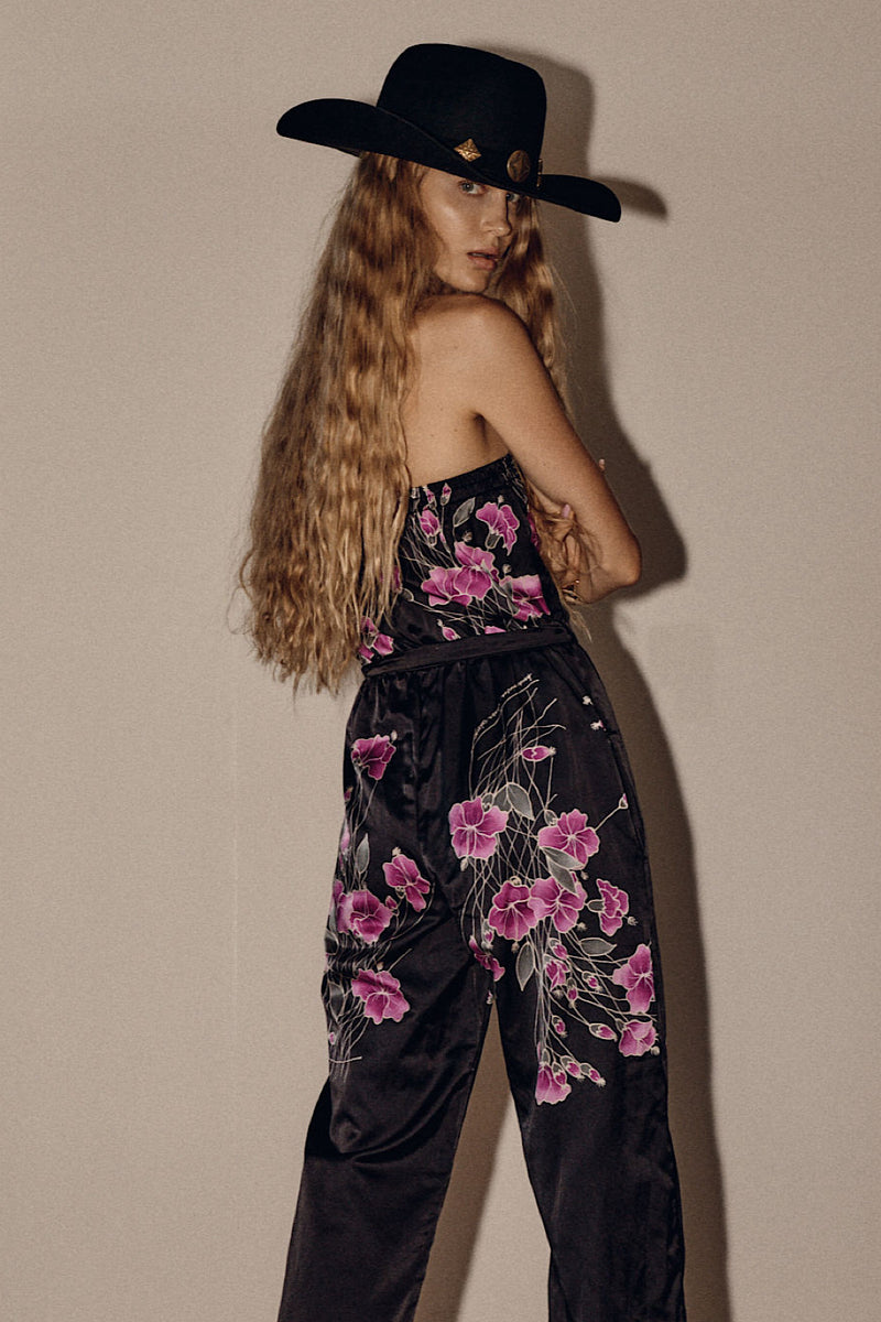 Lady Grinning Soul Silk Jumpsuit