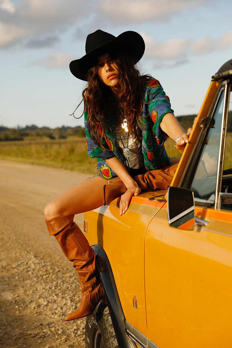 Starman Silk + Sequin Kimono Jacket - Multi