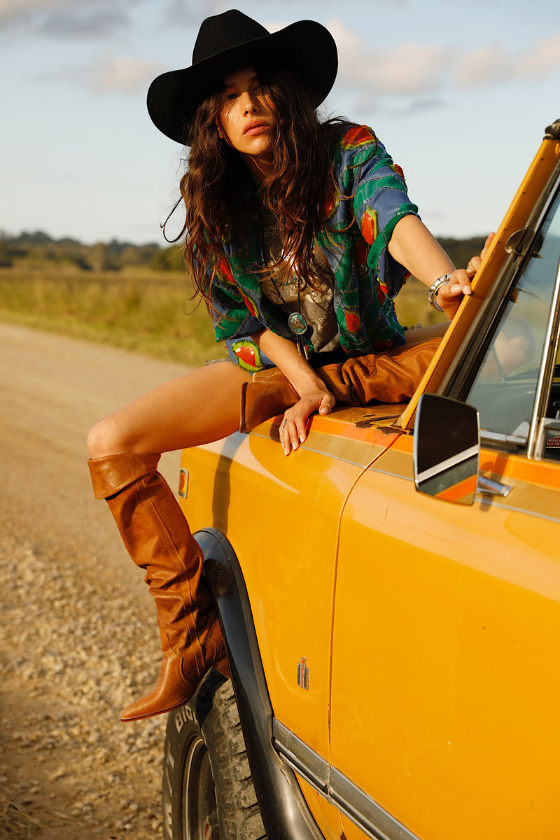 Starman Silk + Sequin Kimono Jacket - Multi