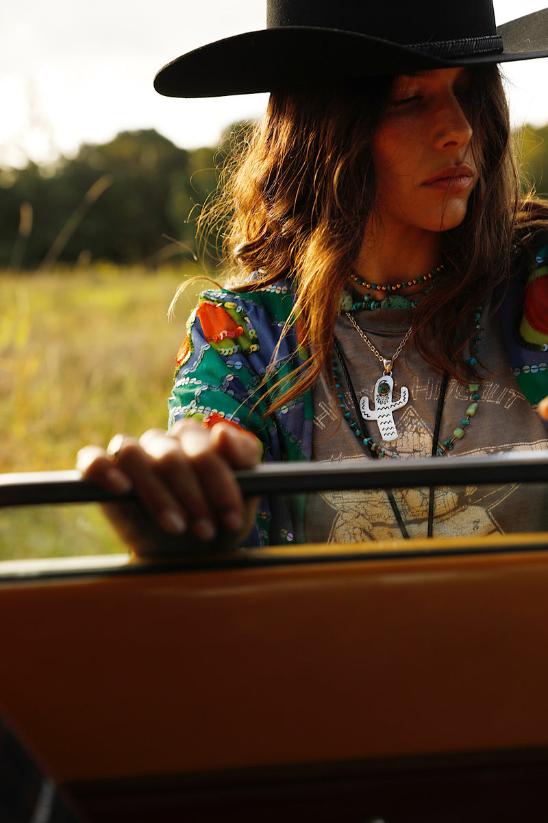 Starman Silk + Sequin Kimono Jacket - Multi