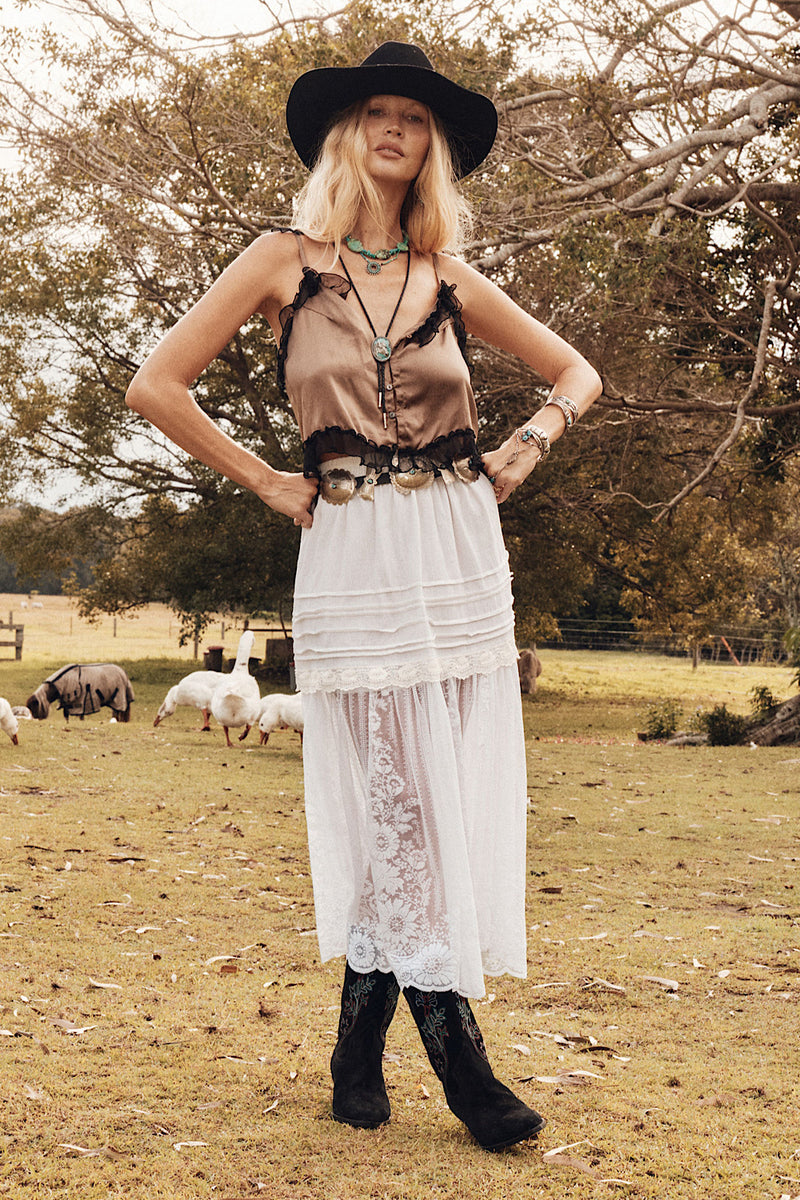 Heaven Knows Silk + Lace Camisole