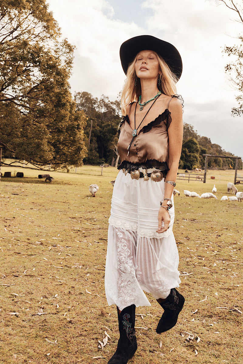 Heaven Knows Silk + Lace Camisole