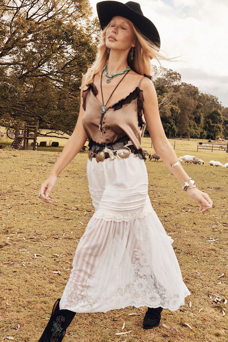 Heaven Knows Silk + Lace Camisole